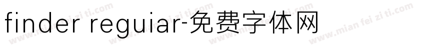 finder reguiar字体转换